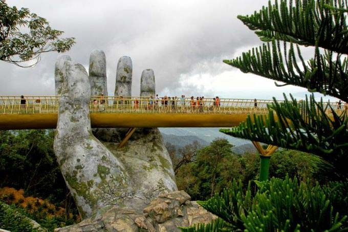 In the hands of the gods: Vietnam’s Golden Bridge goes viral
