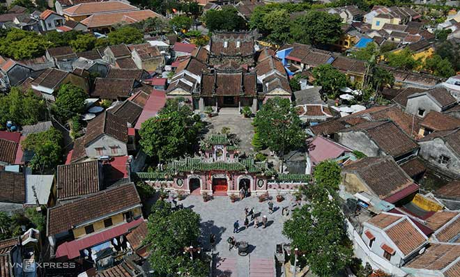 Fujian Assembly Hall is seen from above