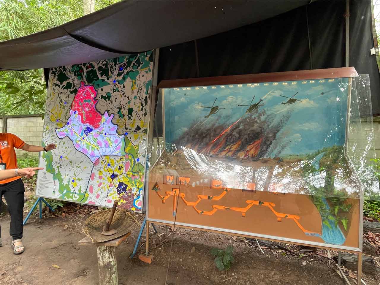 Cu Chi Tunnels near Ho Chi Minh City Vietnam – historical site