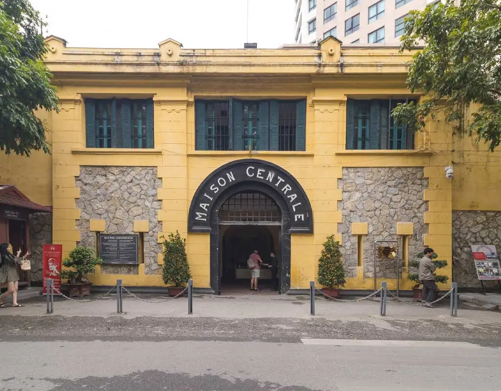 Hoa Lo Prison historical museum in Hanoi Vietnam