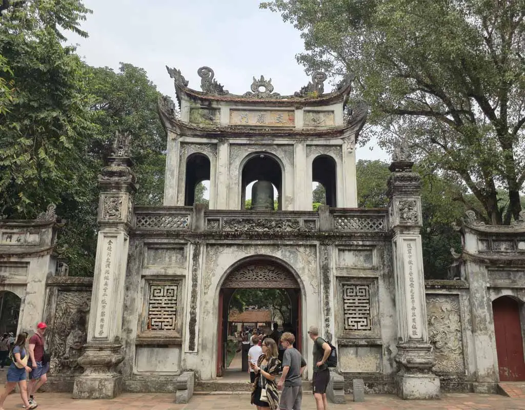Temple of Literature the first national university in Vietnam
