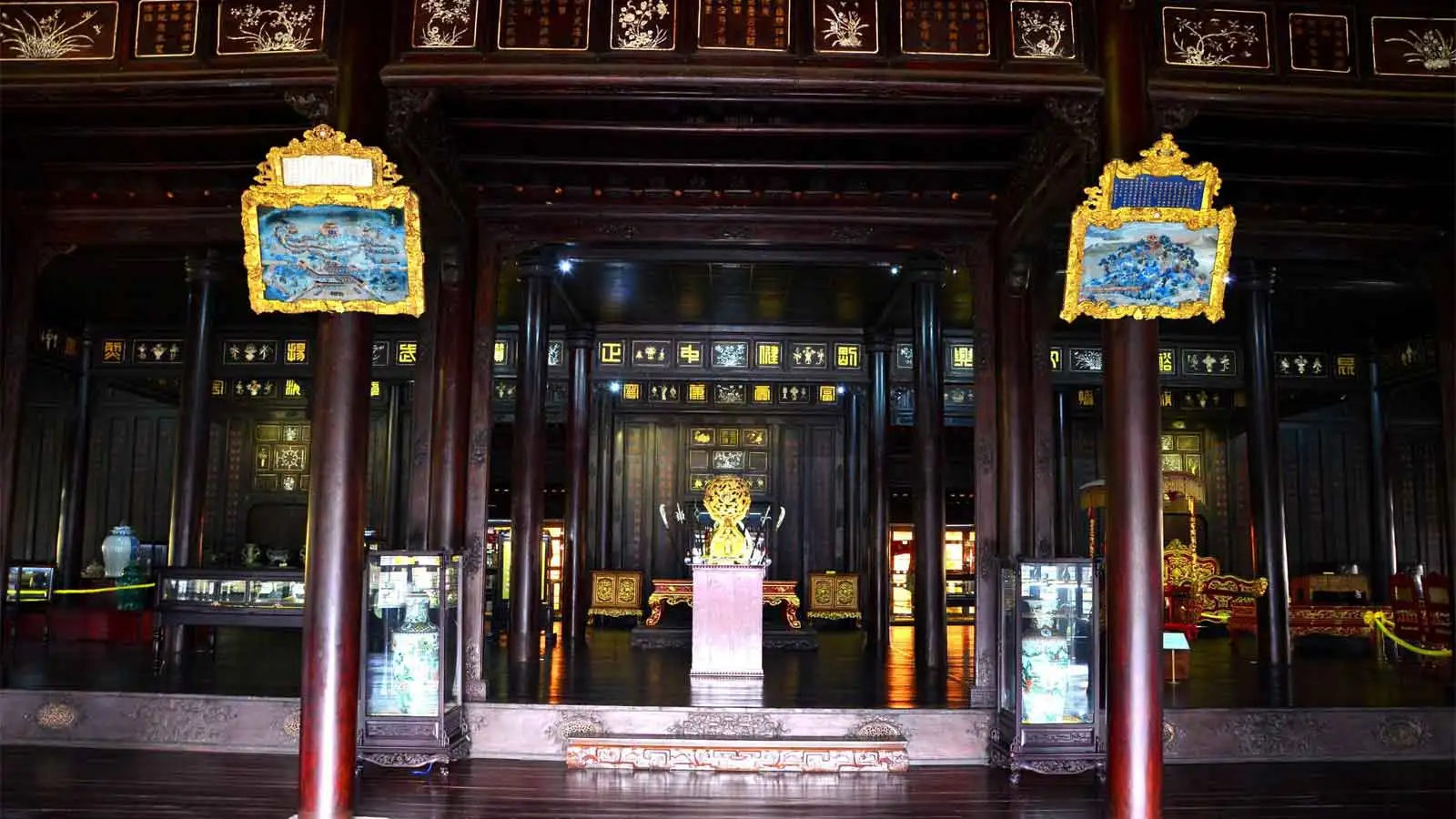 Hue Museum of Royal Antiquities showcasing Nguyen Dynasty royal artifacts, furniture and imperial collections