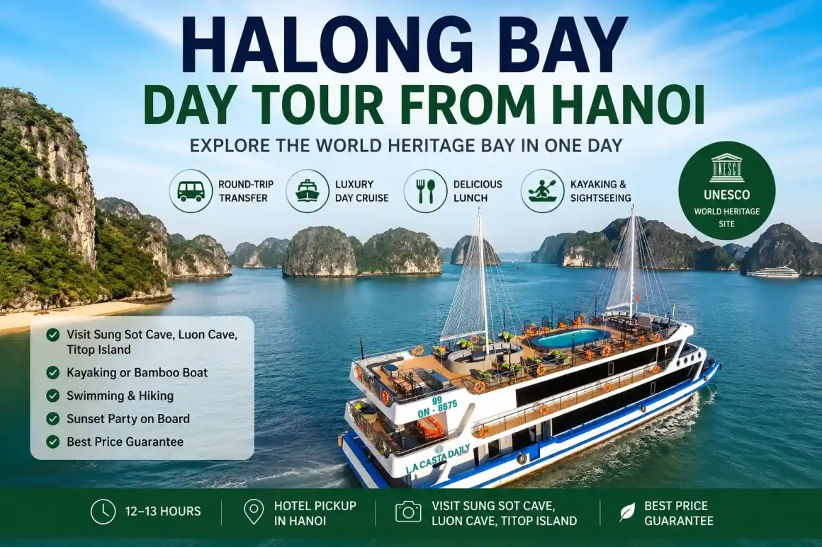 Halong Bay day tour from Hanoi