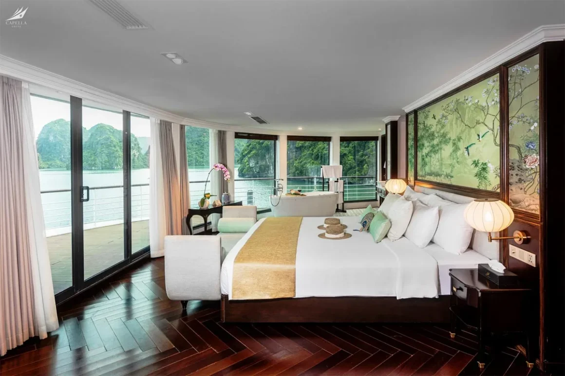 Owner Suite cabin on Capella Cruise Lan Ha Bay