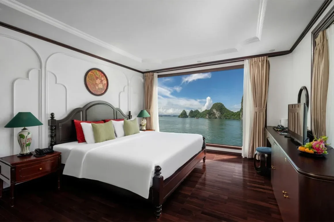 Ambassador Suite - Top Luxury Cabin on Cycad Cruise Ultra-luxury Ambassador Suite on Cycad Cruise featuring a king-size bed, private sun terrace, and en-suite jacuzzi