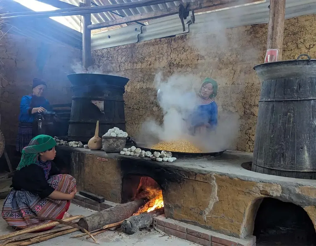 Traditional corn wine from Sapa Vietnam