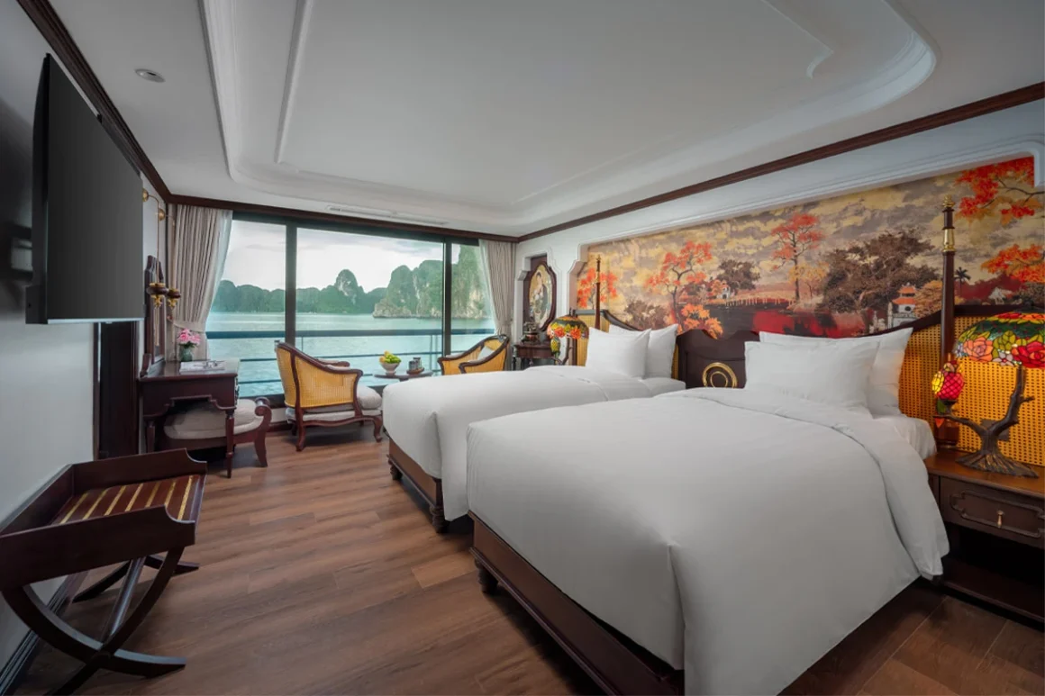 Century Cabin – L’amour Cruise Century cabin on L’amour Cruise Halong Bay
